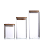 Van het de Containers30ml Borosilicate Glas van de voedselopslag het Kruidkruik met Bamboedeksels
